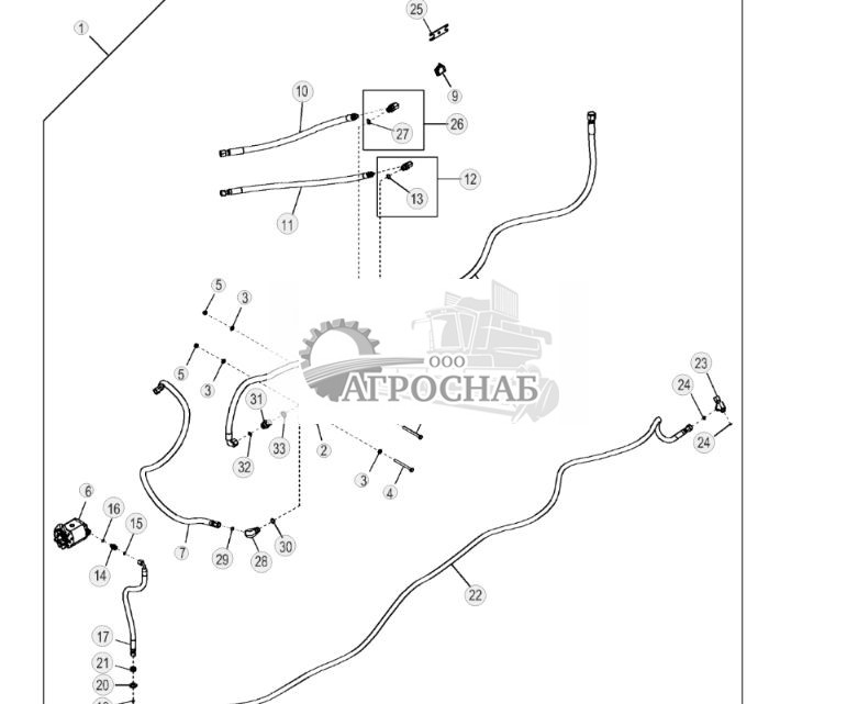 Hydraulic Fan Drive Motor and Hydraulics (Reversing Field Kit) (750J) - ST26450 311.jpg